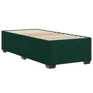 Giroletto senza Materasso-Struttura Letto Verde Scuro 80x200 cm in Velluto 794946