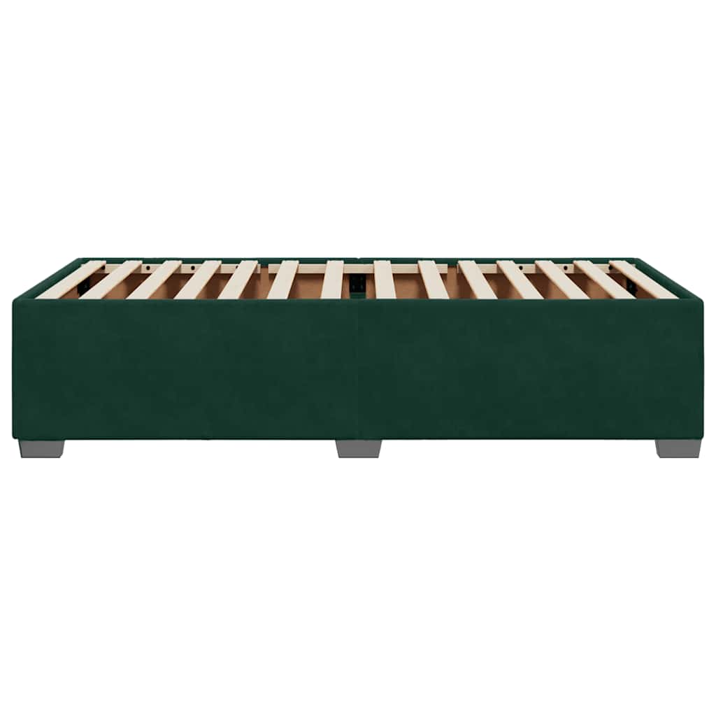 Giroletto senza Materasso-Struttura Letto Verde Scuro 80x200 cm in Velluto 794946