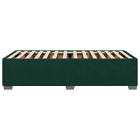 Giroletto senza Materasso-Struttura Letto Verde Scuro 80x200 cm in Velluto 794946