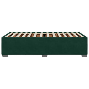 Giroletto senza Materasso-Struttura Letto Verde Scuro 80x200 cm in Velluto 794946