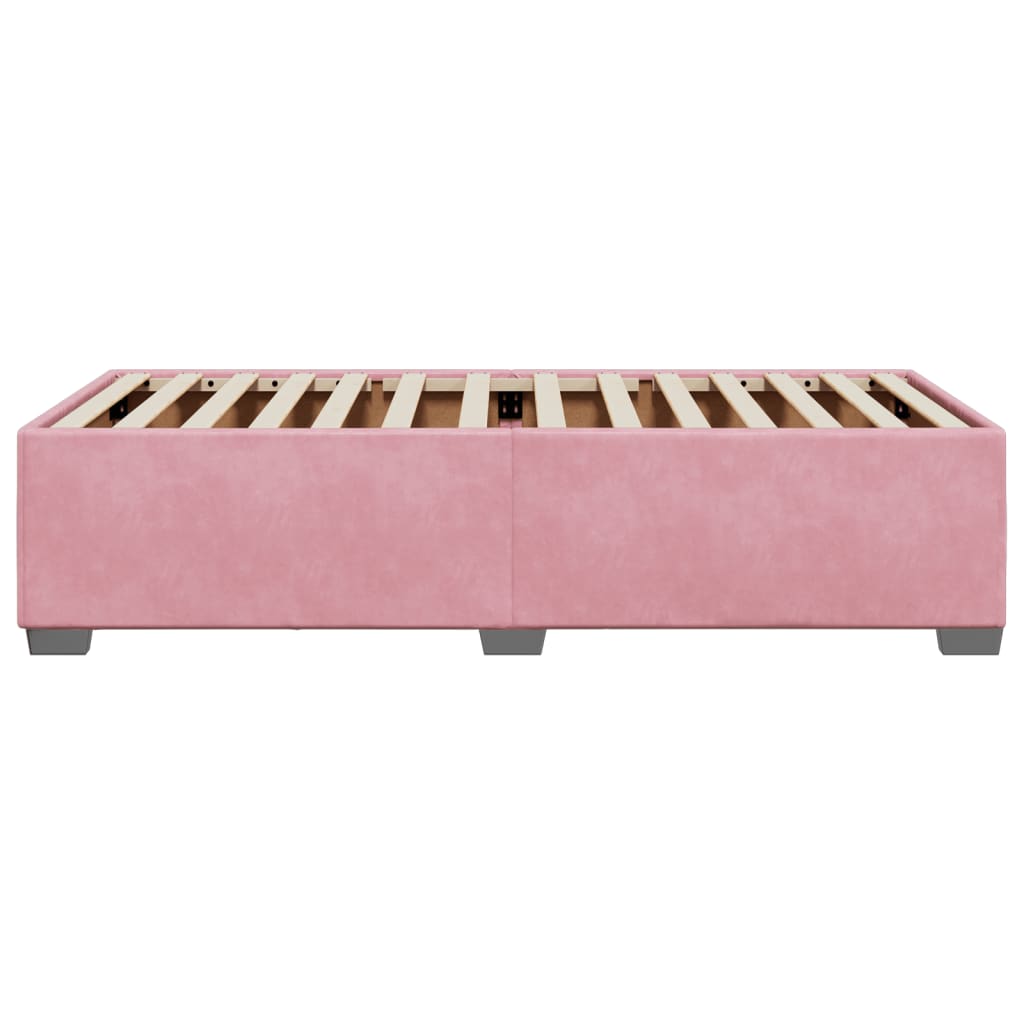 Giroletto-Struttura Letto Rosa 80x200 cm in Velluto 790710