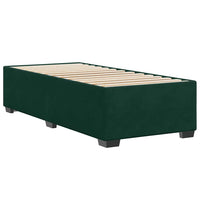 Giroletto senza Materasso-Struttura Letto Verde Scuro 90x190 cm in Velluto 130841