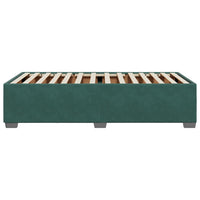 Giroletto senza Materasso-Struttura Letto Verde Scuro 90x190 cm in Velluto 130841