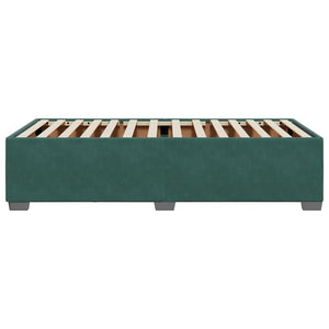 Giroletto senza Materasso-Struttura Letto Verde Scuro 90x190 cm in Velluto 130841