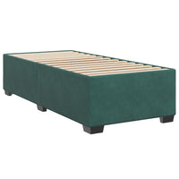 Giroletto senza Materasso-Struttura Letto Verde Scuro 90x190 cm in Velluto 130841