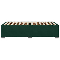 Giroletto senza Materasso-Struttura Letto Verde Scuro 90x200 cm in Velluto 225932