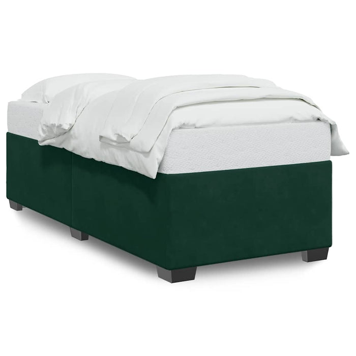 Giroletto senza Materasso-Struttura Letto Verde Scuro 100x200 cm in Velluto 424102