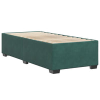 Giroletto senza Materasso-Struttura Letto Verde Scuro 100x200 cm in Velluto 424102