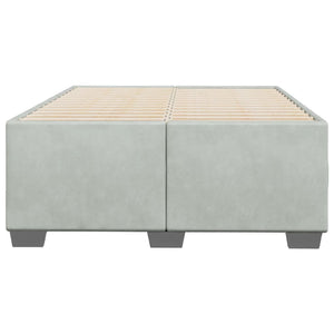 Giroletto senza Materasso Grigio Chiaro 120x190 cm Velluto 3284619