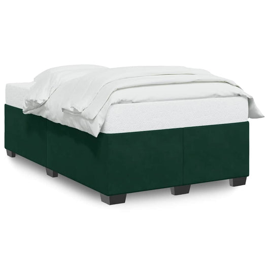 Giroletto senza Materasso-Struttura Letto Verde Scuro 120x190 cm Velluto 432062