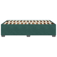 Giroletto senza Materasso-Struttura Letto Verde Scuro 120x190 cm Velluto 432062