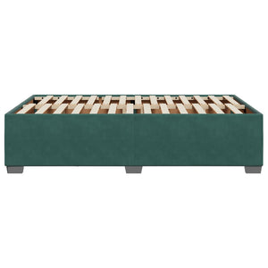 Giroletto senza Materasso-Struttura Letto Verde Scuro 120x190 cm Velluto 432062