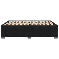 Giroletto senza Materasso-Struttura Letto Nero 140x190 cm in Velluto 378344