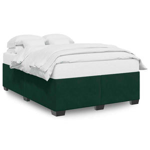 Giroletto senza Materasso-Struttura Letto Verde Scuro 140x190 cm in Velluto 525344