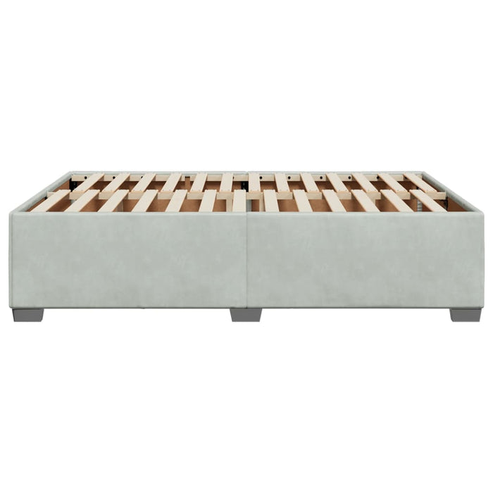 Giroletto senza Materasso Grigio Chiaro 140x200 cm Velluto 3284637