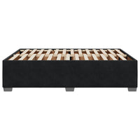 Giroletto senza Materasso-Struttura Letto Nero 140x200 cm in Velluto 258675