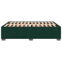 Giroletto senza Materasso-Struttura Letto Verde Scuro 140x200 cm in Velluto 596624