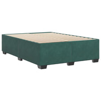 Giroletto senza Materasso-Struttura Letto Verde Scuro 140x200 cm in Velluto 596624