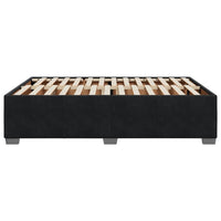 Giroletto senza Materasso-Struttura Letto Nero 160x200 cm in Velluto 156563