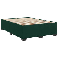 Giroletto senza Materasso-Struttura Letto Verde Scuro 160x200 cm in Velluto 508461