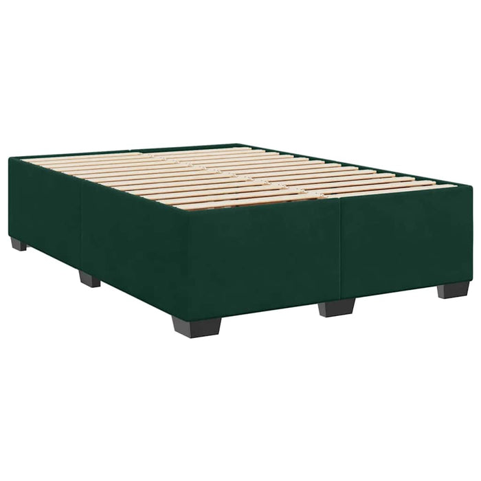 Giroletto senza Materasso-Struttura Letto Verde Scuro 160x200 cm in Velluto 508461
