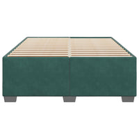 Giroletto senza Materasso Verde Scuro 160x200 cm in Velluto 3284646