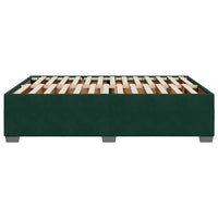 Giroletto senza Materasso-Struttura Letto Verde Scuro 160x200 cm in Velluto 508461
