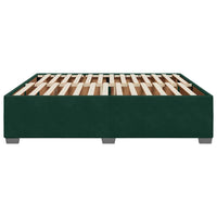 Giroletto senza Materasso-Struttura Letto Verde Scuro 180x200 cm in Velluto 952625