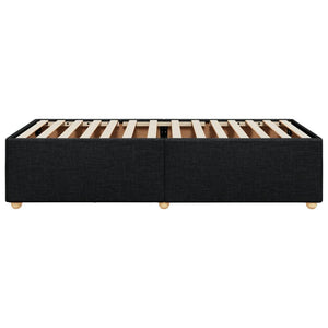 Giroletto senza Materasso-Struttura Letto Nero 90x190 cm in Tessuto 850827