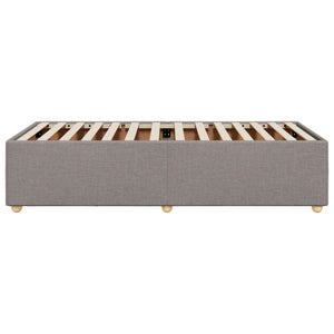 Giroletto senza Materasso-Struttura Letto Tortora 100x200 cm in Tessuto 567699