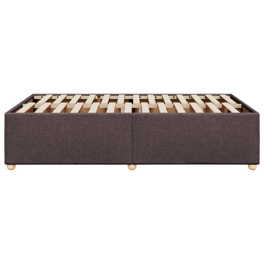 Giroletto senza Materasso-Struttura Letto Marrone Scuro 80x200 cm in Tessuto 738427