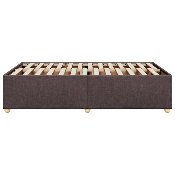 Giroletto senza Materasso-Struttura Letto Marrone Scuro 80x200 cm in Tessuto 738427