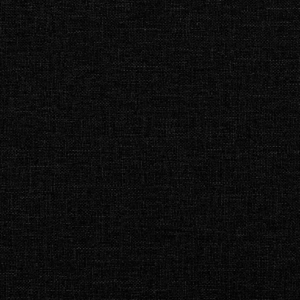 vidaXL Giroletto senza Materasso Nero 120x200 cm Tessuto