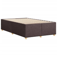 Giroletto senza Materasso-Struttura Letto Marrone Scuro 120x200 cm Tessuto 562622