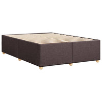Giroletto senza Materasso-Struttura Letto Marrone Scuro 140x190 cm Tessuto 868887