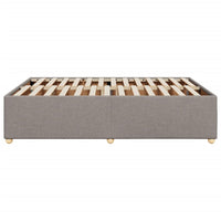 Giroletto senza Materasso-Struttura Letto Tortora 140x190 cm in Tessuto 358689