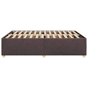 Giroletto senza Materasso-Struttura Letto Marrone Scuro 140x200 cm Tessuto 594101