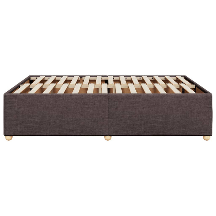 Giroletto senza Materasso-Struttura Letto Marrone Scuro 140x200 cm Tessuto 594101