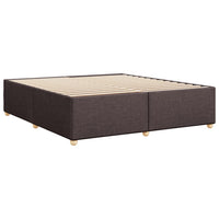Giroletto senza Materasso-Struttura Letto Marrone Scuro 200x200 cm in Tessuto 772236