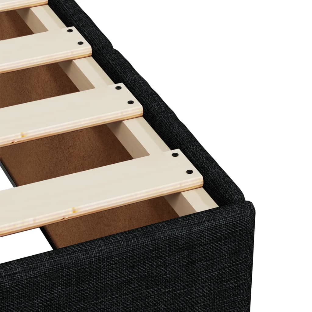 Giroletto senza Materasso Nero 90x190 cm in Tessuto 3284799