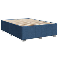Giroletto senza Materasso-Struttura Letto Blu 140x190 cm in Tessuto 640851