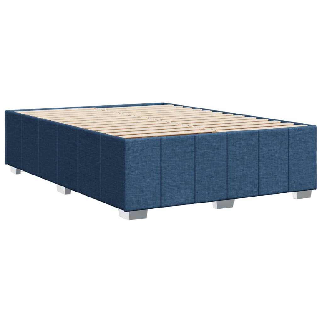 Giroletto senza Materasso-Struttura Letto Blu 140x190 cm in Tessuto 640851