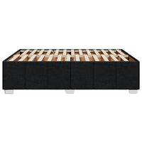 Giroletto senza Materasso-Struttura Letto Nero 140x200 cm in Tessuto 936406
