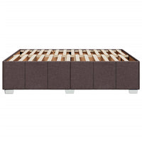 Giroletto senza Materasso-Struttura Letto Marrone Scuro 140x200 cm Tessuto 509257