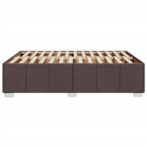 Giroletto senza Materasso-Struttura Letto Marrone Scuro 140x200 cm Tessuto 509257