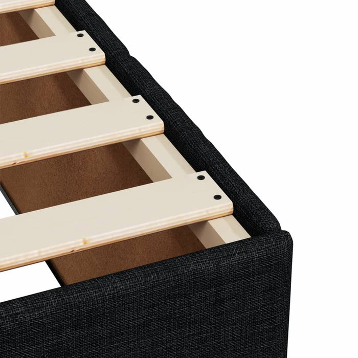 Giroletto senza Materasso Nero 160x200 cm in Tessuto 3284848