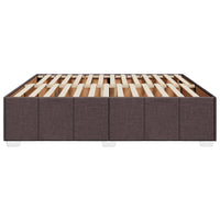 Giroletto senza Materasso-Struttura Letto Marrone Scuro 200x200 cm in Tessuto 928327