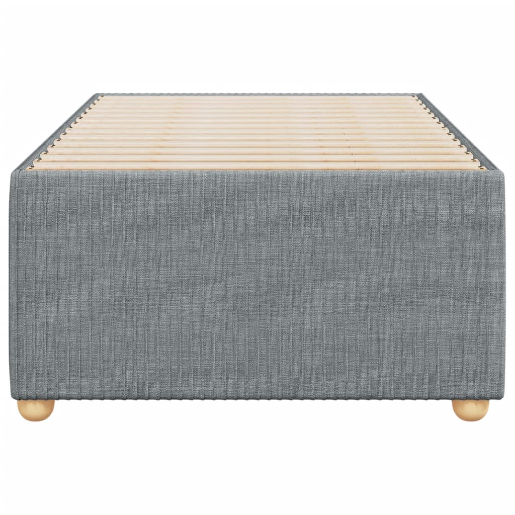 Giroletto senza Materasso Grigio Chiaro 90x190 cm Tessuto 3284900