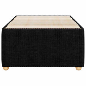 Giroletto senza Materasso Nero 90x190 cm in Tessuto