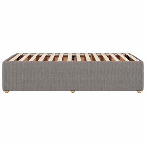vidaXL Giroletto senza Materasso Tortora 90x190 cm Tessuto